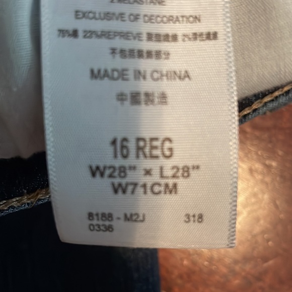 Levi’s jeans high rise slim fit Sz 28 W 39 Length dark wash - Picture 5 of 8